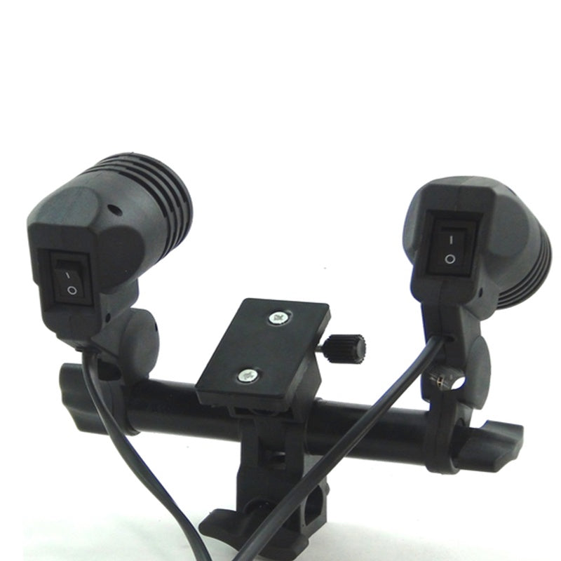 [CLEARANCE] Pxel BH-2B E27 Dual Lightbulb Holder with Flash Hot Shoe Adapter Umbrella Holder