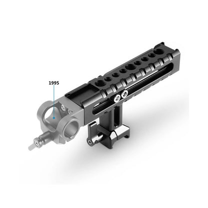 SmallRig TO Top Handle with QR Quick Release Handgrip with Back and Forward Adjustment, Dual Anti-Twist ARRI Mounts, Dual Cold Shoe Adapters and 1/4"-20 & 3/8"-16 Thread Holes for Camera Rig 1955