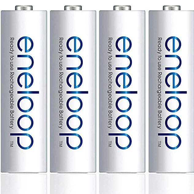 Panasonic Eneloop BK 3MCCE 4BT AA Rechargeable Battery Pack of 4 (White) x3