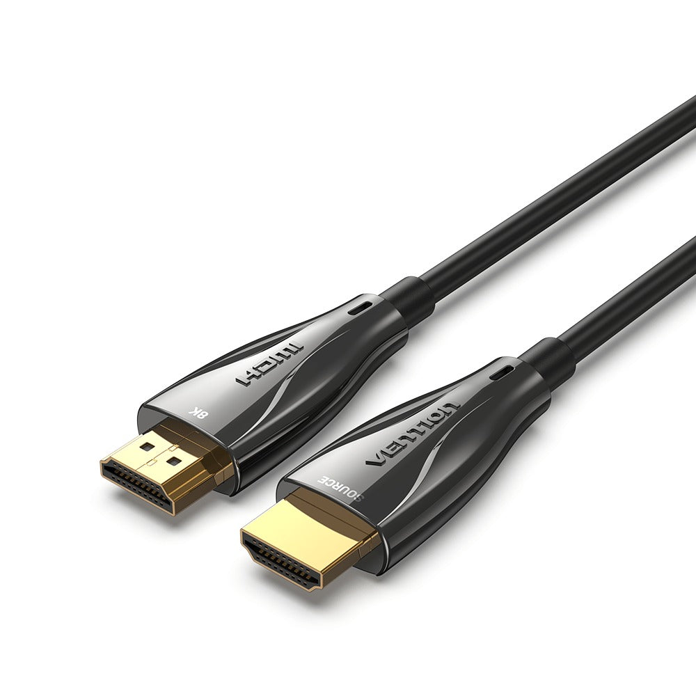 Vention HDMI 2.1 Male to Male Optical Fiber Cable with 48Gbps Data Transfer, 8K UHD HDR, and eARC Hi-Fi Sound Support For PC, Laptop, TV, and Display Monitor (40m) | ALBBV