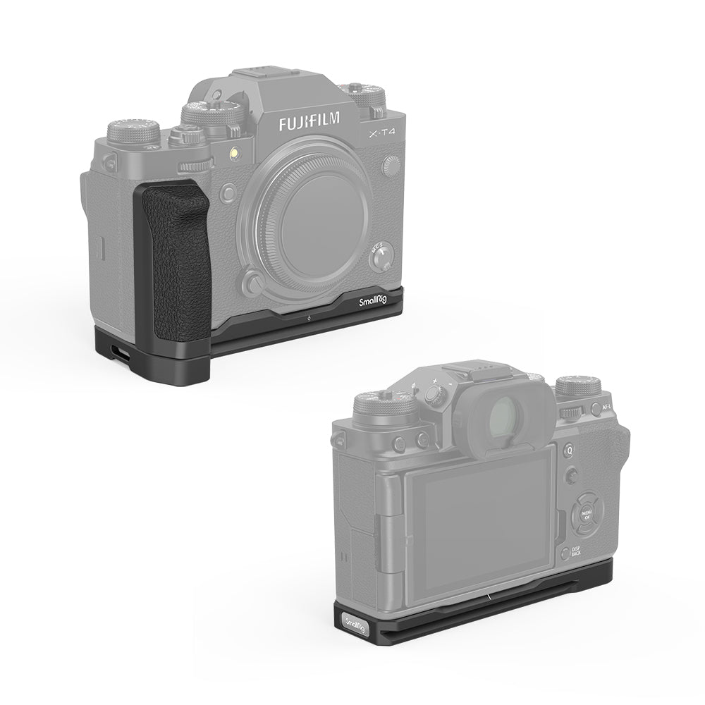 SmallRig L-Shape Camera Grip for Fujifilm X-T4 Mirrorless Camera with Integrated Anti-Slip Silicone Grip, 1/4"-20 Thread and Strap Slot LCF2813