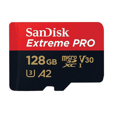 Sandisk Extreme Pro Micro SD Card 128GB UHS-I SDXC Class 10, 200mb/s and 90mb/s Read and Write Speed A2 with Adapter | Model - SDSQXCD-128G-GN6MA