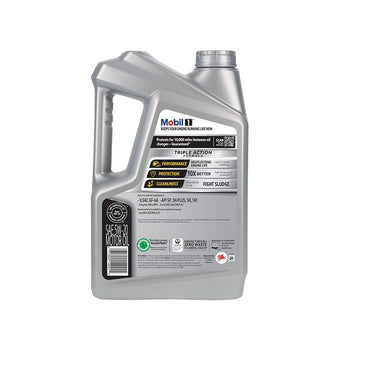 [CLEARANCE] Mobil 1 5W-20 Advanced Fully Synthetic Motor Oil for Engines 10000 Miles with Triple Action (5 Quarts/4.73 Liters)