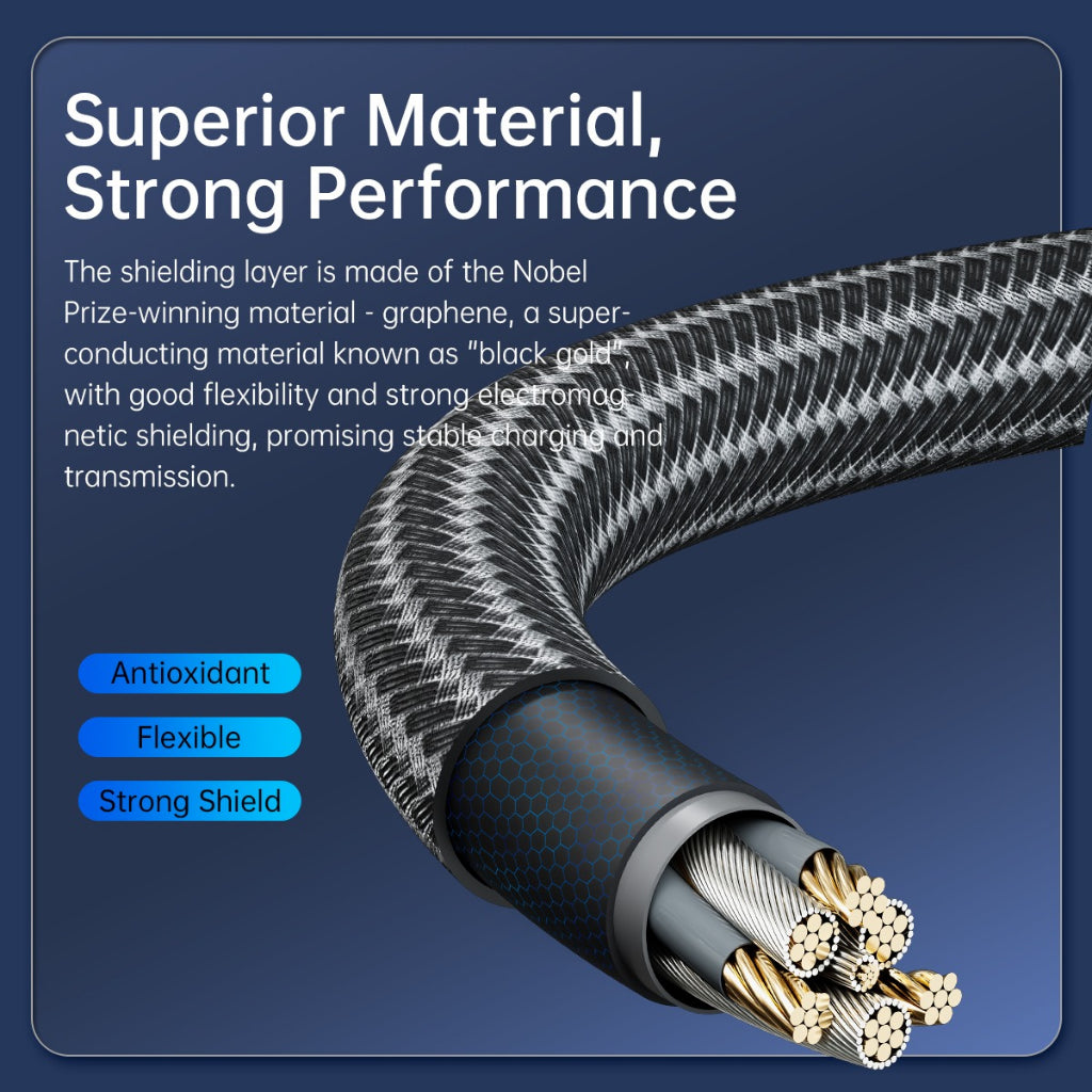 [CLEARANCE] ORICO (0.5m / 1m ) 2-in-1 USB C to USB C / USB A to USB C Fast Charging Data Cable with Adapter 20Gbps / 40Gbps Fast Data Transfer Rate, 4K 60Hz Video, Type C PD 100W for Smartphone, PC, Laptop | ACC20  ACC40