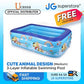 [CLEARANCE] Ucassa 3-Layer Inflatable Kiddie Swimming Pool with Max 2ft Depth with Cute Animal Design Summer Outdoor for Kids