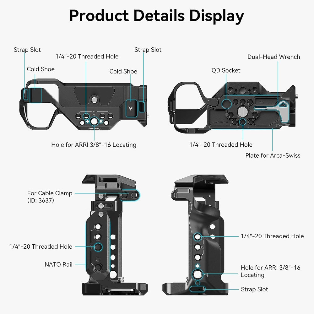 SmallRig Camera Cage for Sony A7RIII A7III | Model - 2087D – JG