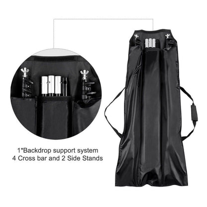 Pxel 6ft x 9ft Photography & Videography Studio Backdrop Stand Adjustable Background Support System