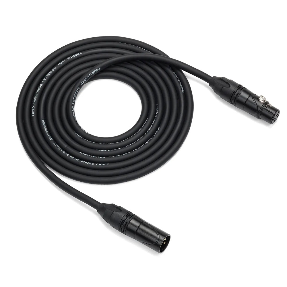 Samson TOURtek PRO 15 Meters 3 Pin XLR Male to Female Microphone Audio Cable with PVC Jacket, Gold Plated Neutrik Connectors and Copper Mesh Shielding | ESATPM50
