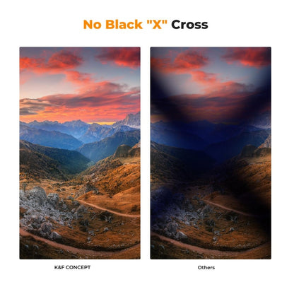 K&F Concept no-X True Color ND + CPL 2 in 1 ND2-ND32 Lens Filter with 1-5 Stops Variable Fader Neutral Density Circular Polarizing, No X Cross Shadow, MRC Waterproof and Scratch-Resistant for Cameras and Photography