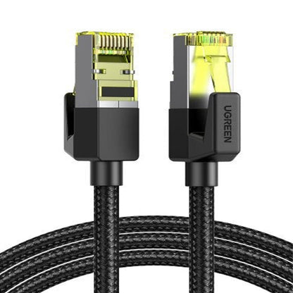 [CLEARANCE] UGREEN 10Gbps RJ45 Cat7 Shielded Ethernet Network Cable for PC, TV, Wifi Extender, Router, Modem, iMac, PS5/PS4/PS3, Xbox One/360, etc. - Support Cat6, Cat5, Cat5e Connector Devices (3m) | 80424