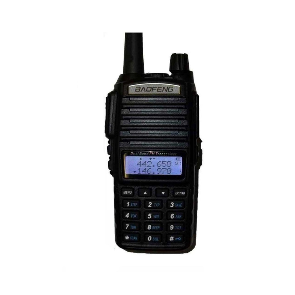 [CLEARANCE] BaoFeng UV-82 (Single) Walkie-Talkie Dual-Band VHF/UHF Transceiver 5W PC Programmable Two-Way Radio with 128 Store Channels, 136-174/400-520MHz Frequency Range, 8km Max. Talking Range, Clear Voice Output (Black)