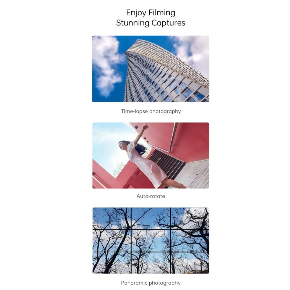 FiyuTech SCORP Mini P Kit 3-Axis Smartphone Gimbal Stabilizer with 2200mAh Built-In Battery, Magnetic Intelligent AI Tracking Module, and Fill Light 3300-5200K for iPhone and Android Phone