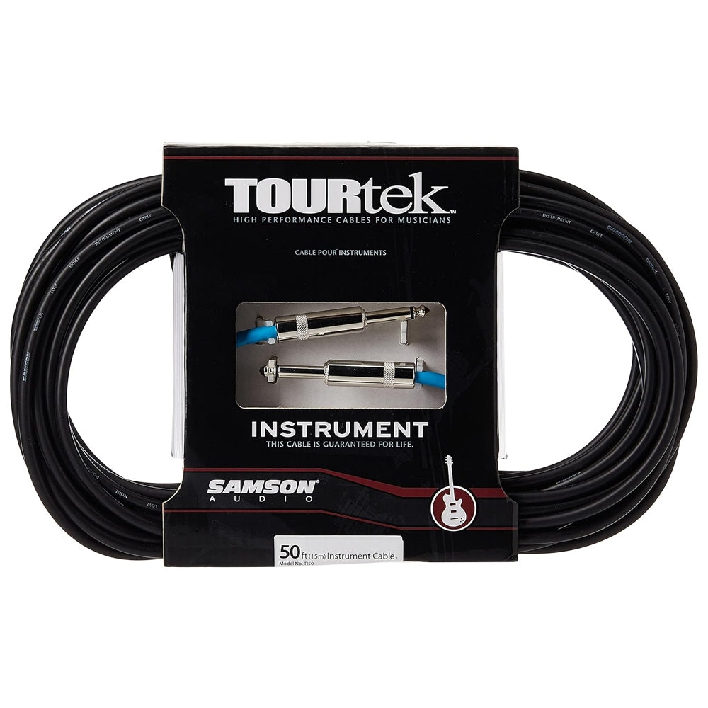 [CLEARANCE] Samson TOURtek TI 5 Meters 6.35mm AUX High Performance Instrument Cable with PVC Jacket, Nickel Plated Neutirk Connectors, and Copper Mesh Shielding | ESATI15