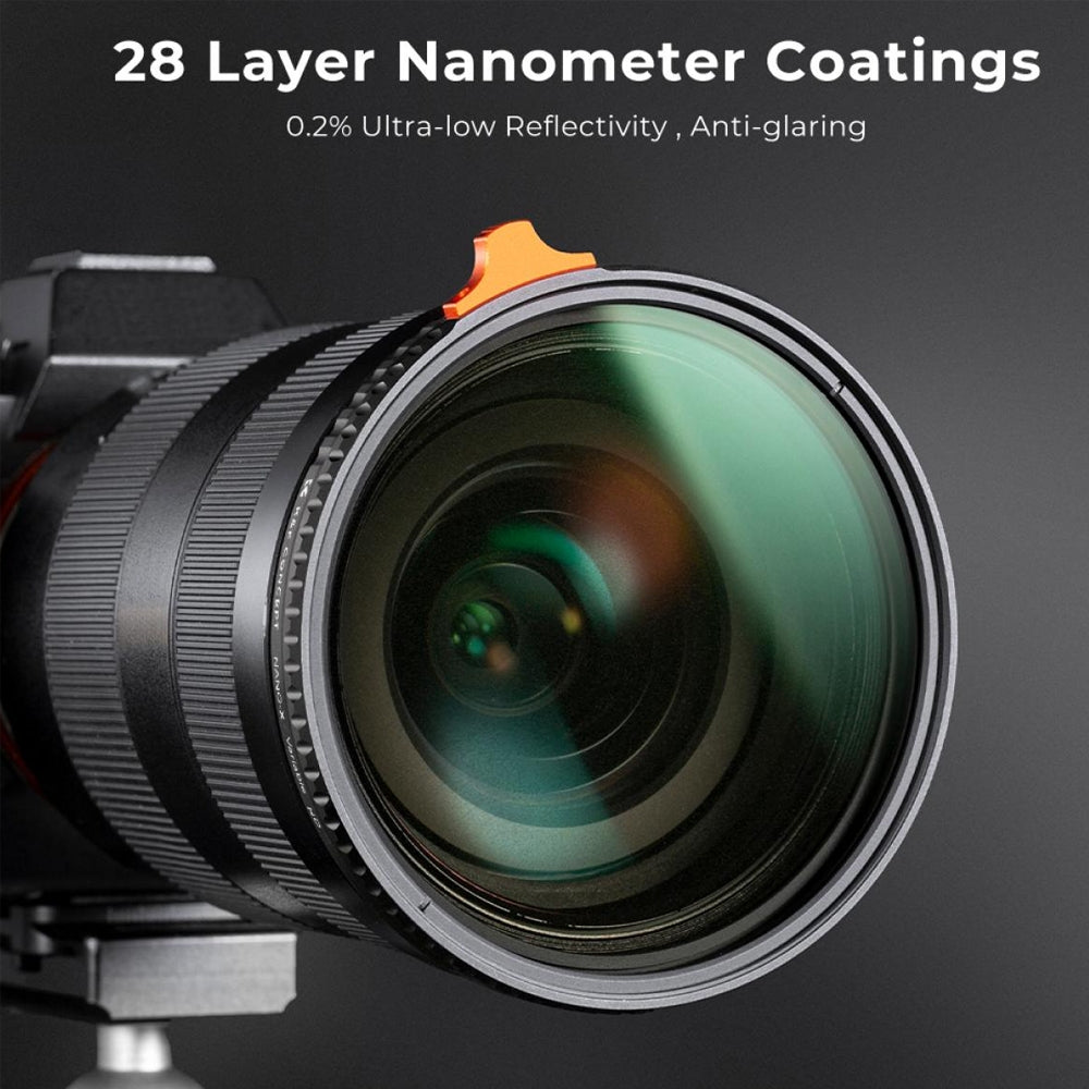 K&F Concept Nano-X Series MRC 9-Stop ND2-ND400 Variable ND Neutral Density Camera Lens Filter for 95mm | KF01-1905