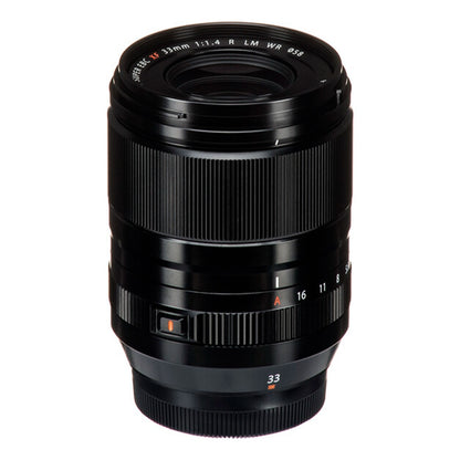 FUJIFILM Fujinon XF 33mm f/1.4 R LM WR X-Mount APS-C Autofocus for Mirrorless Cameras with Two Aspherical and Three ED Elements, 15 Elements in 10 Groups, 50mm-Equivalent in Full-Frame Focal Length, and 58mm Filter Size
