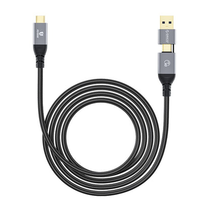 [CLEARANCE] ORICO (0.5m / 1m ) 2-in-1 USB C to USB C / USB A to USB C Fast Charging Data Cable with Adapter 20Gbps / 40Gbps Fast Data Transfer Rate, 4K 60Hz Video, Type C PD 100W for Smartphone, PC, Laptop | ACC20  ACC40