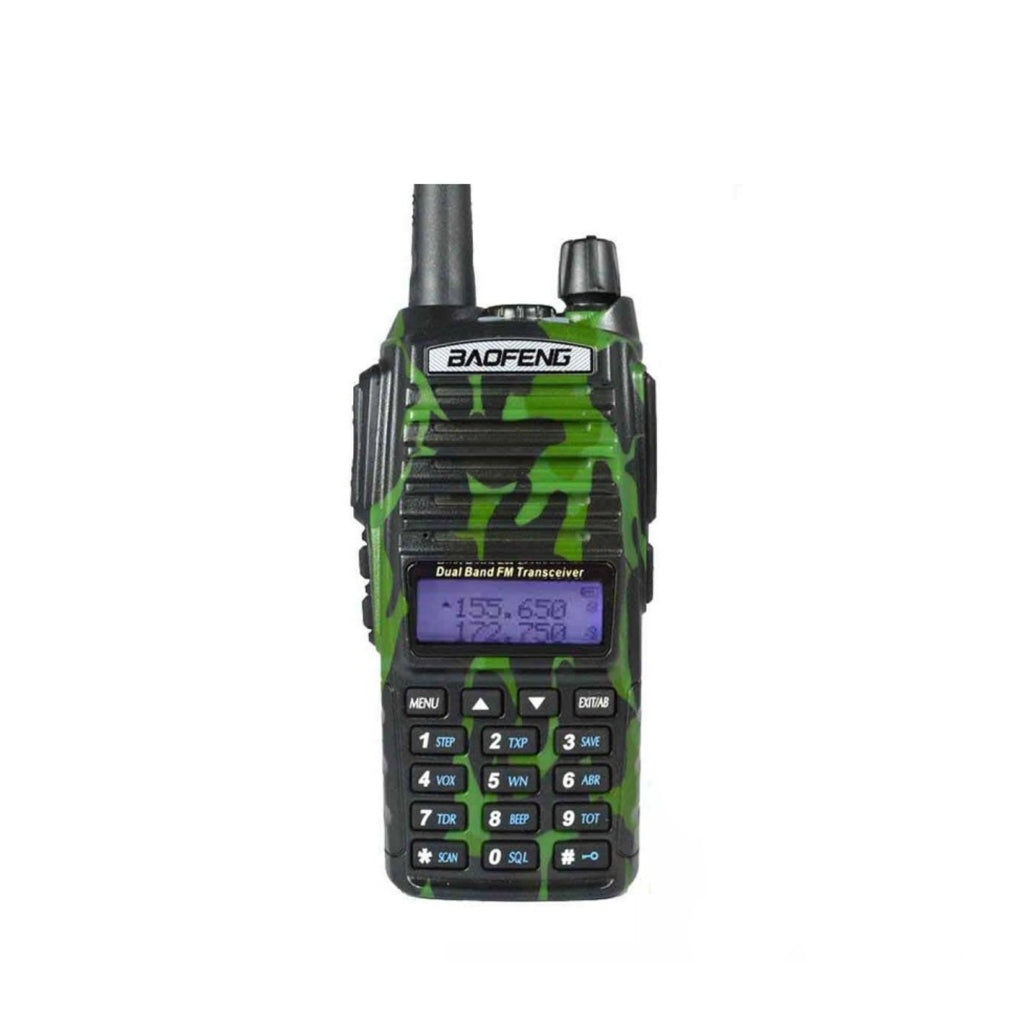 [CLEARANCE] BaoFeng UV-82 (Single) Walkie-Talkie Dual-Band VHF/UHF Transceiver 5W PC Programmable Two-Way Radio with 128 Store Channels, 136-174/400-520MHz Frequency Range, 8km Max. Talking Range, Clear Voice Output (Green)