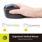 [CLEARANCE] Delux M618 Mini Wired / Wireless Bluetooth Ergonomic Vertical Mouse 2.4GHz RGB with Silent Click, 2400 DPI, 6 Buttons, Rechargeable for Windows PC, Mac