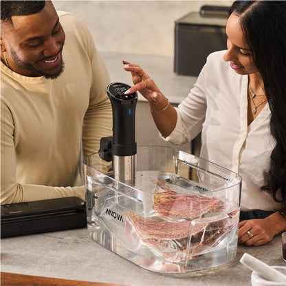 [CLEARANCE] Anova Precision Cooker 1000W Sous Vide Machine with 20L Precise Cooking Temperature, 8L/min Flow Rate, Wi-Fi Connectivity, App Controlled Cooking, IPX7 Water Resistant for Home & Kitchen