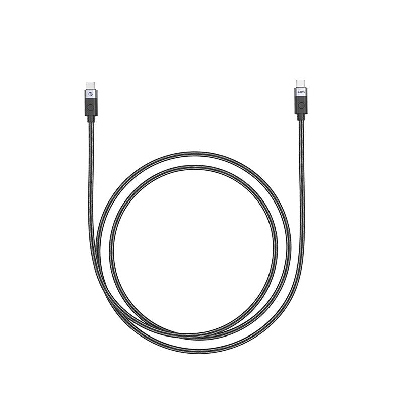 [CLEARANCE] ORICO CC240 (0.5m / 1m /1.5m / 2m) USB 3.2 / USB 4.0 Type C Fast Charging Data Cable Type C to Type C with 20Gbps / 40Gbps Fast Data Transmission Rate, PD 240W 4K 60Hz / 8K 60Hz Video, Nylon-Braided Aluminum Alloy