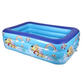[CLEARANCE] Ucassa 3-Layer Inflatable Kiddie Swimming Pool with Max 2ft Depth with Cute Animal Design Summer Outdoor for Kids