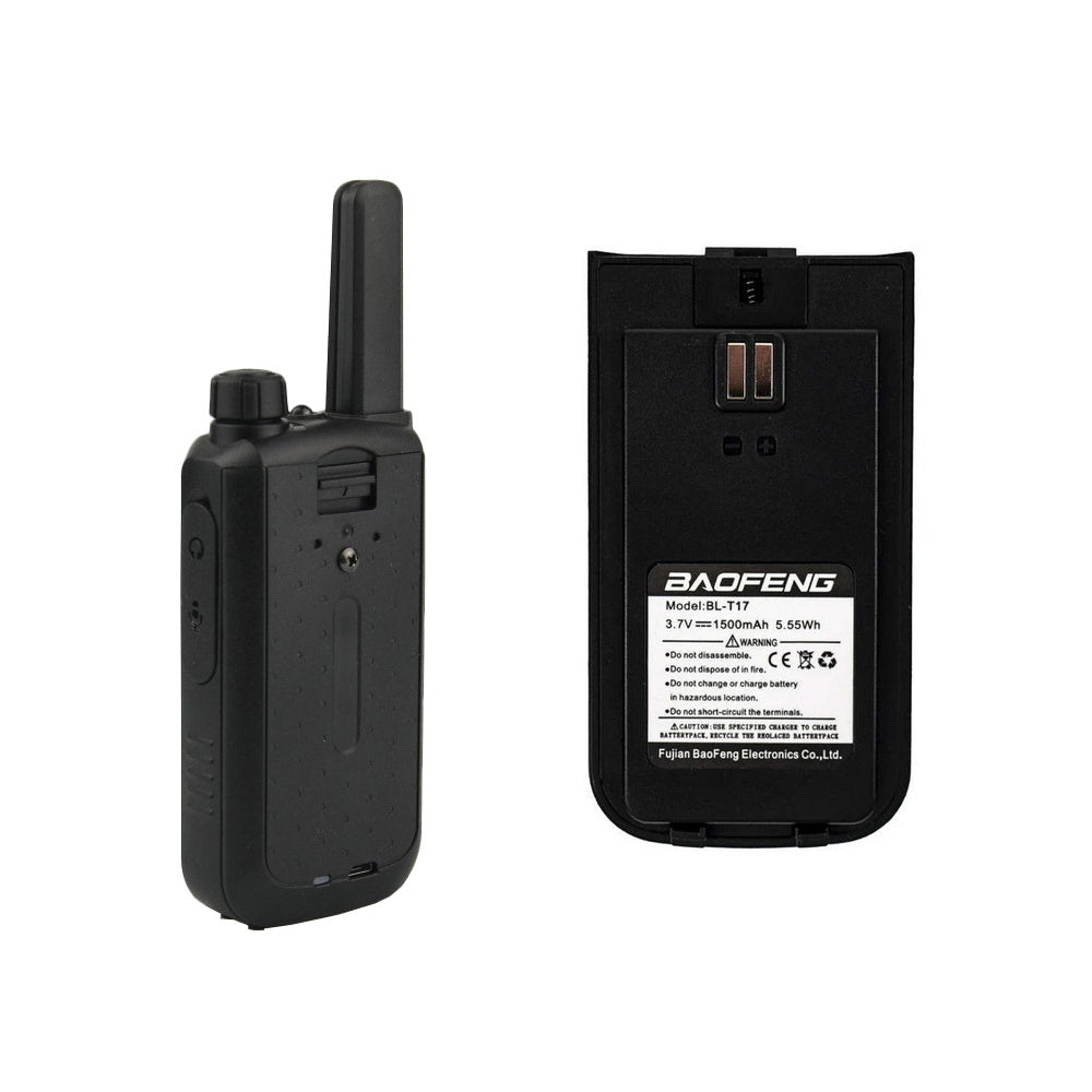 BaoFeng BF-T17 (Set of 5/6/7/8/9/10) Walkie-Talkie UHF Transceiver 5W PC Programmable Two-Way Radio with 16 Memory Channels, 400-470MHz Frequency Range, 5km Max. Talking Range, Clear Voice Output, 1500mAh Battery Capacity