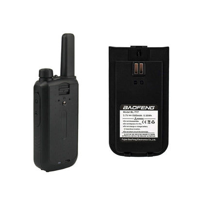 BaoFeng BF-T17 (Set of 5/6/7/8/9/10) Walkie-Talkie UHF Transceiver 5W PC Programmable Two-Way Radio with 16 Memory Channels, 400-470MHz Frequency Range, 5km Max. Talking Range, Clear Voice Output, 1500mAh Battery Capacity