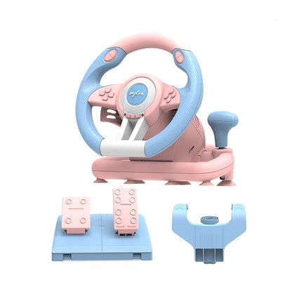 [CLEARANCE] PXN V3II / V3 Pro Racing Wheel 180 Degree Multi Platform USB Car Simulator V3Pro Race Steering Wheel and Pedals Set Kit for PS3, PS4, Xbox One, Xbox Series X/S, Nintendo Switch | Black, Orange, Powder Blue, Orange Blue, Yellow Black
