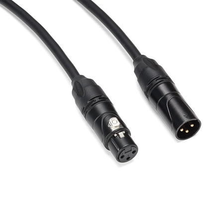 Samson TOURtek PRO 2 / 3 / 5 / 6 / 7 / 9 / 15 / 30 Meters 3 Pin XLR Male to Female Microphone Audio Cable with PVC Jacket, Gold Plated Neutrik Connectors and Copper Mesh Shielding | ESATPM