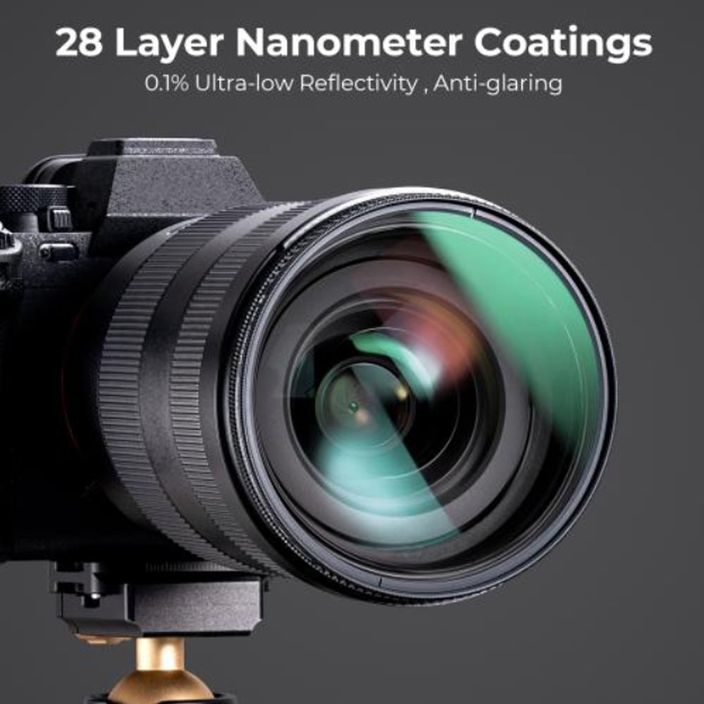 [CLEARANCE] K&F Concept Nano-X Series CPL 0.1% Ultra-Low Reflection Circular Polarizer Lens Filter with Multi-Coated Optical Glass and Ultra-Thin Aluminum Frame for Mirrorless and DSLR Camera Photography