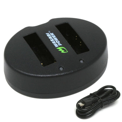 Wasabi Power CGA-S005 DMW-BCC12 1700mAh 2pcs Battery & Dual Charger Kit for Panasonic Lumix Camera