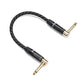 [CLEARANCE] Samson TOURtek PRO TPWAP 1 Meter 6.35mm Woven Fabric Instrument Patch Cable with Braided Outer Jacket and Black Chrome Gold Plated Angled Connector Plugs | ESATPWAP3