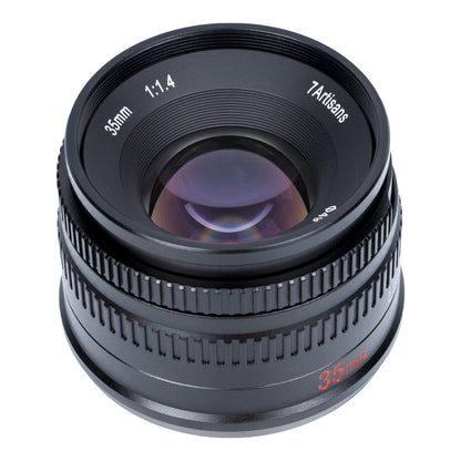 7Artisans 35mm F/1.4 MF Manual Focus APS-C Format Fujifilm X Mount Compact Portrait Prime Lens