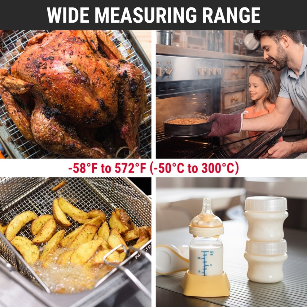 ThermoPro TP03B Instant Read Meat Thermometer Digital Cooking Food with Long Probe for Grill Kitchen BBQ Smoker