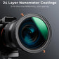 K&F Concept ND & PL Filter (1-5 Stops) 2-In-1 Neutral Density + Circular Polarizer Nano-D Optical Glass Lens Filter with Waterproof & Scratchproof Protective Coating and Putter Frame for DSLRs and Mirrorless Cameras (Available in Sizes)