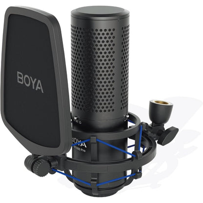 Boya BY-M1000 BY M1000 Large Diaphragm Condenser Studio Microphone for Podcast Vlog Livestream Streaming Musician Recording Video
