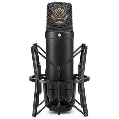 RODE NT1 Large-Diaphragm Condenser Microphone with SM6 Shock Mount, Pop Filter & Dust Cover Mic Kit | Cardioid Polar Pattern | Ultra-Low Noise | Wide Dymic Range | for Vocals, Instrument Recording & Live Stage Performance