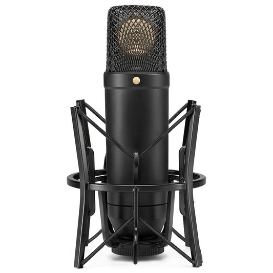 RODE NT1 Large-Diaphragm Condenser Microphone with SM6 Shock Mount, Pop Filter & Dust Cover Mic Kit | Cardioid Polar Pattern | Ultra-Low Noise | Wide Dynamic Range | for Vocals, Instrument Recording & Live Stage Performance