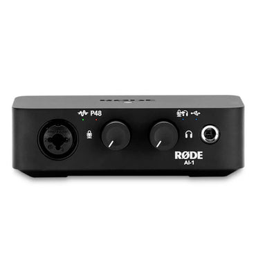 RODE NT1 Large-Diaphragm Cardioid Condenser Microphone + AI-1 USB-C Audio Interface Complete Studio Kit Set Bundle with SM6 Shockmount and XLR Cable