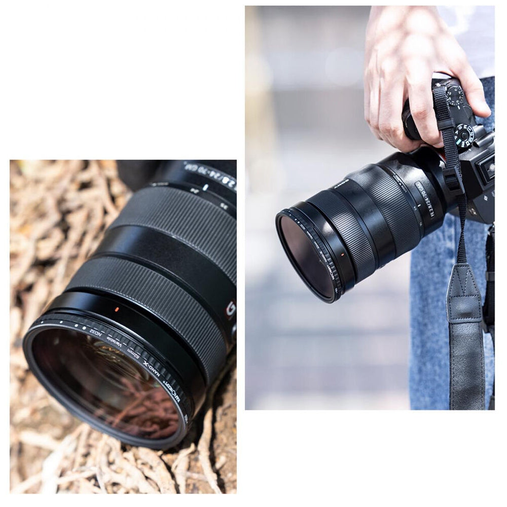 [CLEARANCE] K&F Concept Variable ND Filter ND2-ND32 (1-5 Stops) Neutral Density Nano-X Optical Glass Lens Filters with Waterproof & Scratchproof Multi-Layer Protective Coating and Ultra-thin Frame for DSLRs and Mirrorless Cameras