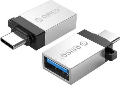 ORICO UT01 2-in-1 Portable Charge and Data Transfer OTG Aluminum Alloy Adapter USB 3.0 to Type C with Anti-Magnetic Anti-Shock Heatproof Waterproof Feature