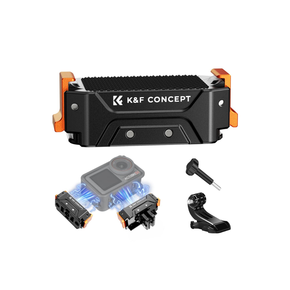 K&F Concept Quick Release Cold Shoe Mount & Magnetic Mounting Adapter for DJI Osmo Action 5 Pro