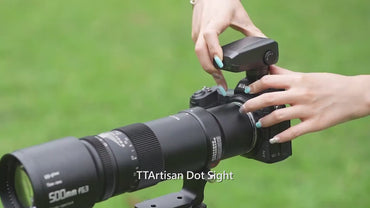 TTArtisan Dot Sight with Reticle for Telephoto Camera Lens with Hot Shoe Mount, Red / Green Guide, 5 Level Brightness, Tuning Dial, Locking Design and Auto Sleep Mode for DSLR Mirrorless Photography