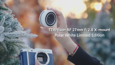 TTArtisan 27mm f/2.8 AF Autofocus APS-C Format FUJIFILM X Mount Portrait Pancake Prime Lens with STM Stepping AF Motor, 13.8" Focusing Distance and USB-C Port Firmware Upgrade for Photography | Black, Silver, Polar White