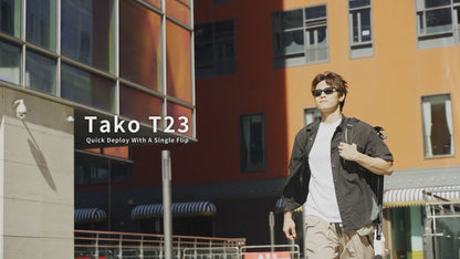 YC ONION TAKO T23 Carbon Fiber Tripod with GH38 Gimbal Head, Overhead Rig, BC44 & BF44 Ball Head, 1/4" Arri Locating Thread, One-Step Release System, Lower Shooting Angle Up to 82° for Photo / Video Tripod, DSLR Mirrorless Camera | TPC177