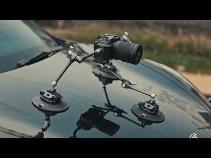Falcam F22 3 / 4.5 / 6-Inch QR Quick Release Suction Cup Mount with 5kg Maximum Load Capacity, 1/4" Thread Adapter Heavy-Duty Vacuum Base for Action Cameras, DSLR, Monitor and Vlogging Gear