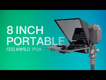FEELWORLD TP2A Smartphone & Tablet Teleprompter with Support Up to 8-Inch Display Size (Diagol Measurement) for Mobile Phone & Digital Camera Shooting