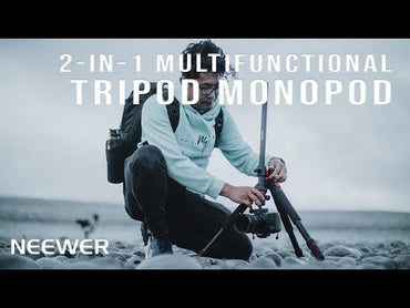 Neewer N284L+G0 79 Inches Camera Tripod Monopod with Aluminum Alloy 360° Panorama Ball Head and Vertical / Horizontal Center Column, 15Kgs Load Capacity, Quick Release Section Legs for Photography, Videography & Content Creation | 10097262