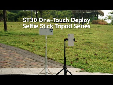 SmallRig ST30 One-Touch Quick Deploy Smartphone Selfie Stick Tripod with Rechargeable Bluetooth Remote Control, Spring Loaded Legs & 168cm Max Height for Vlogging & Live Streaming (6-10cm Wide) | 4898 4926 | Mobile Phone Accessories