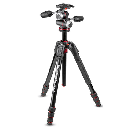 Manfrotto MK190goa4 MS Aluminum Tripod Kit 4-Section with XPRO 3-way Head